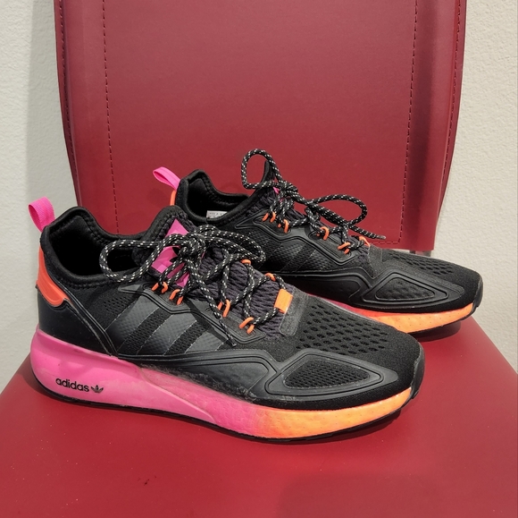 Adidas 9 Black / pink/ orange - Picture 1 of 4